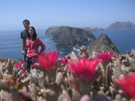 me and Joy at Inspiration Point, Anacapa Island, California