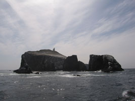 Anacapa Island takes on a darker look in the afternoon