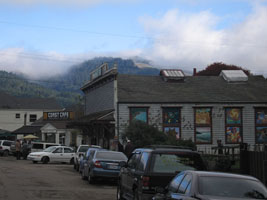 the seaside village of Bolinas has hippie undertones