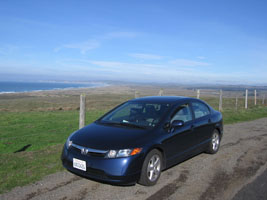 driving out to Point Reyes