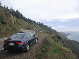 southbound on the Sonoma Coast