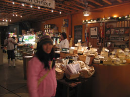 buying cheese at Point Reyes Station