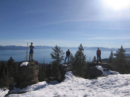 skiing at Heavenly, Tahoe