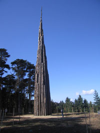 goldsworthy spire in the Presidio