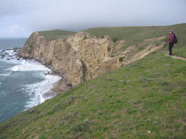 walking at Pt. Reyes