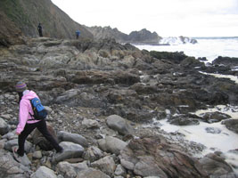 heavy surf at mcclures beach