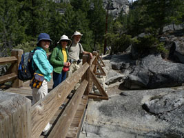 bridge above vernal falls, yosemite