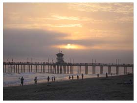 huntington beach sunset