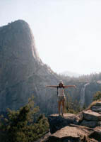 Cindy above Nevada Falls