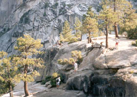 The group above Nevada Falls