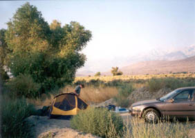 dead-end road campsite