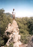 Greg on a rock