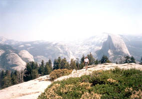 climbing Sentinel Dome