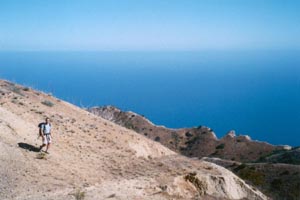 hiking by the sea