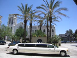 the wedding limo