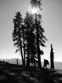 Ellen at Panther Gap, Sequoia National Park