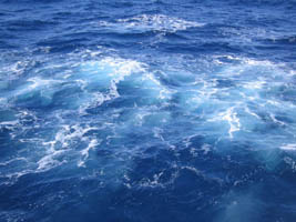 blue water far offshore