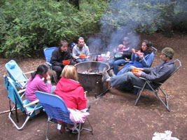 meal time at camp