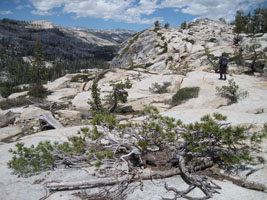 climbing to Boundary Lake