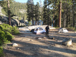 camp at Kibbie Lake