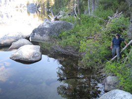 Sean along Kibbie Lake