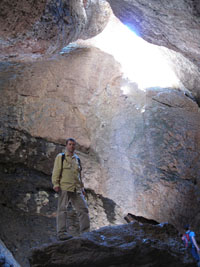 Mike in the cave. by Joy