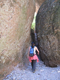 Joy walks the canyon