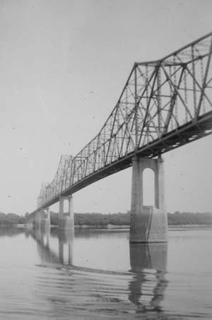 Under the Cairo Toll Bridge.