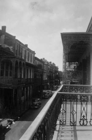 Chartres Street from our room in Vieux Carre.