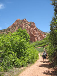 hiking into kanarra canyon, utah.  by Joy.