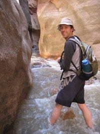 snowmelt in kanarra canyon