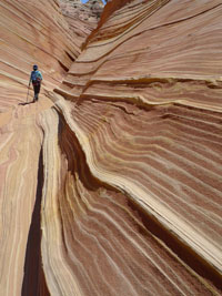 joy hikes in The Wave