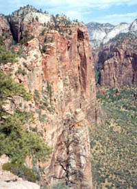 view down from Angels' rest