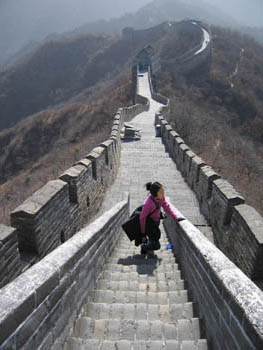 climbing the Great Wall