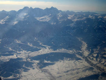 Tian Shan mountains near Urumqi