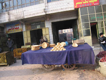 bread seller, Kashgar