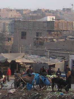 kashgar market view