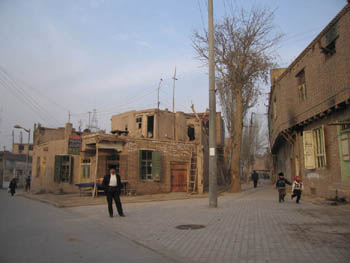 old Kashgar street scene