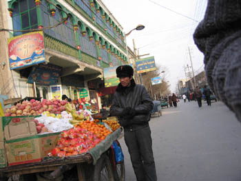 Kashgar fruit seller