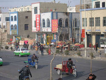 Hotan street scene