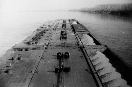 New Tow: 15 Barges Loaded with Sulfur, and 5 million dollars worth of grain alcohol to make synthetic rubber in Virginia.